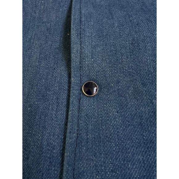 Vintage Denim Western Snap 3XL 50W Jacket Quilted - Picture 5 of 5